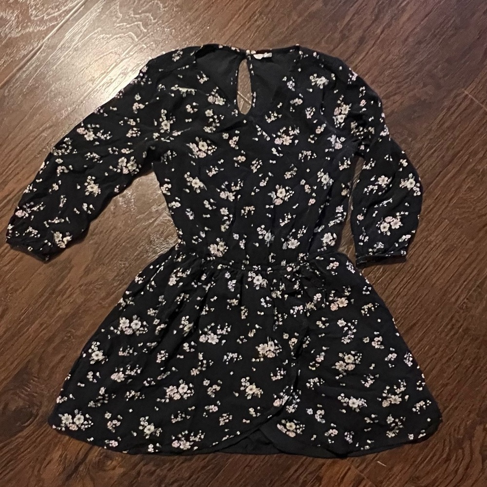 Abercrombie Kids Black Floral Dress/Top